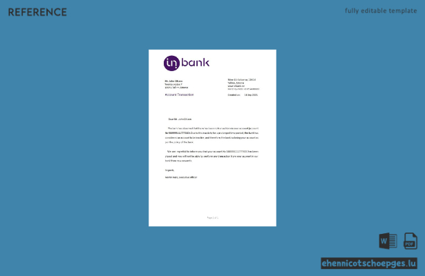 Estland Inbank Schließungsbeispiel Vorschau